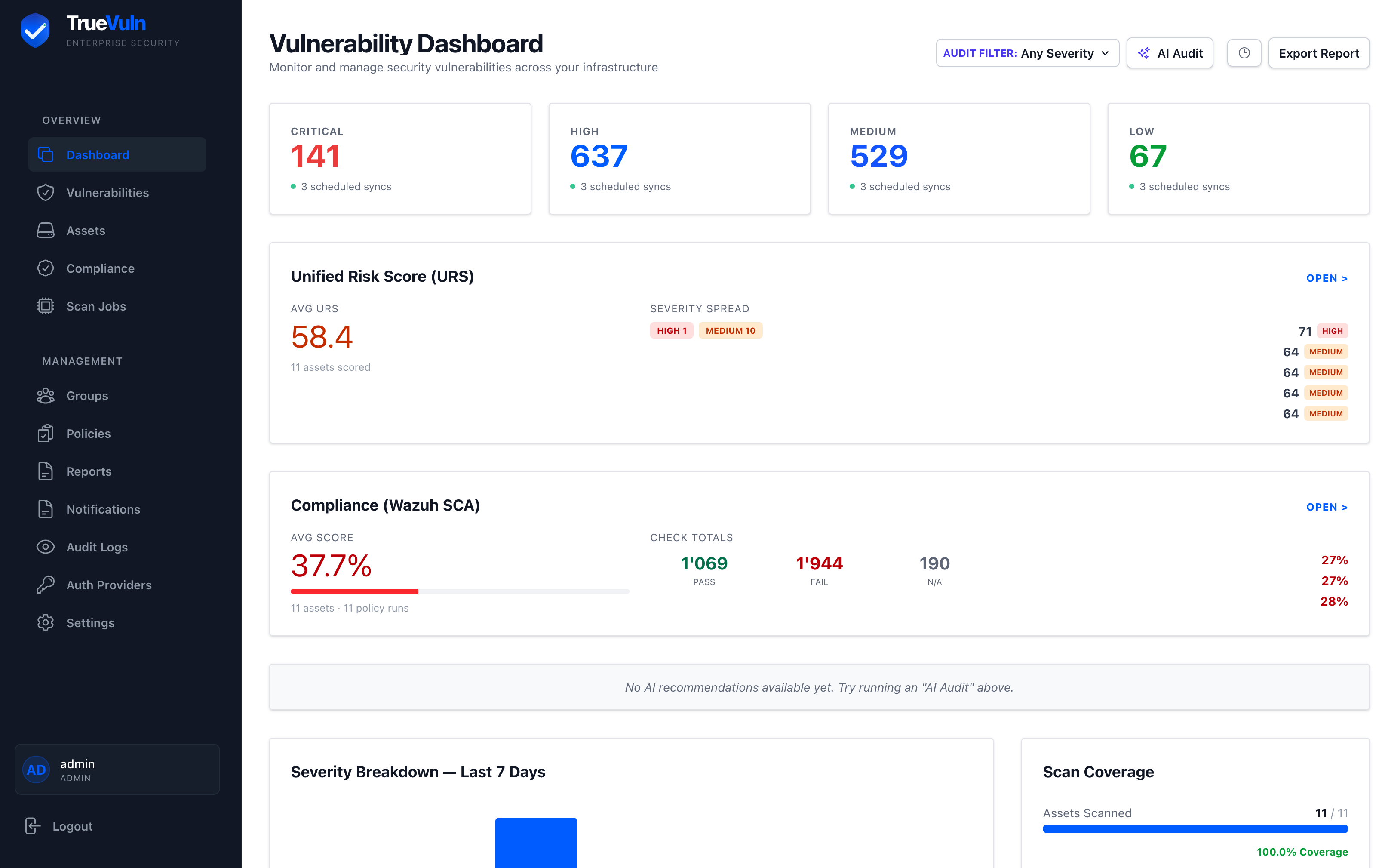 TrueVuln Dashboard
